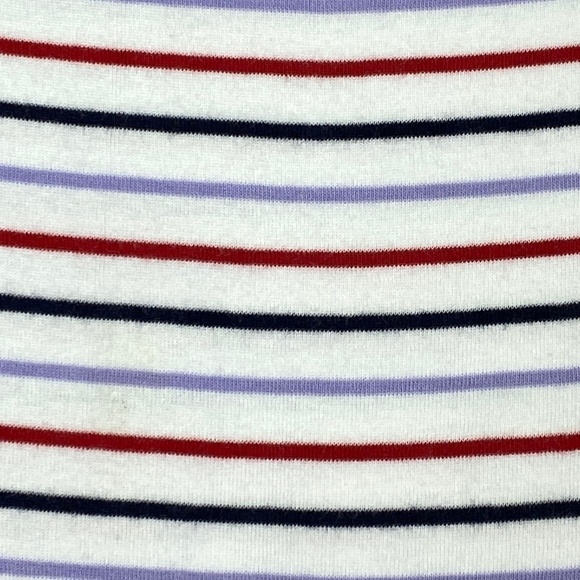 GAP Shirt Long Sleeve Tee Striped Sz Large Boat Neck Cotton Blend Soft - Picture 3 of 8